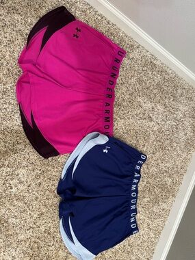 Under Armour Blue and Pink (lot of 2)